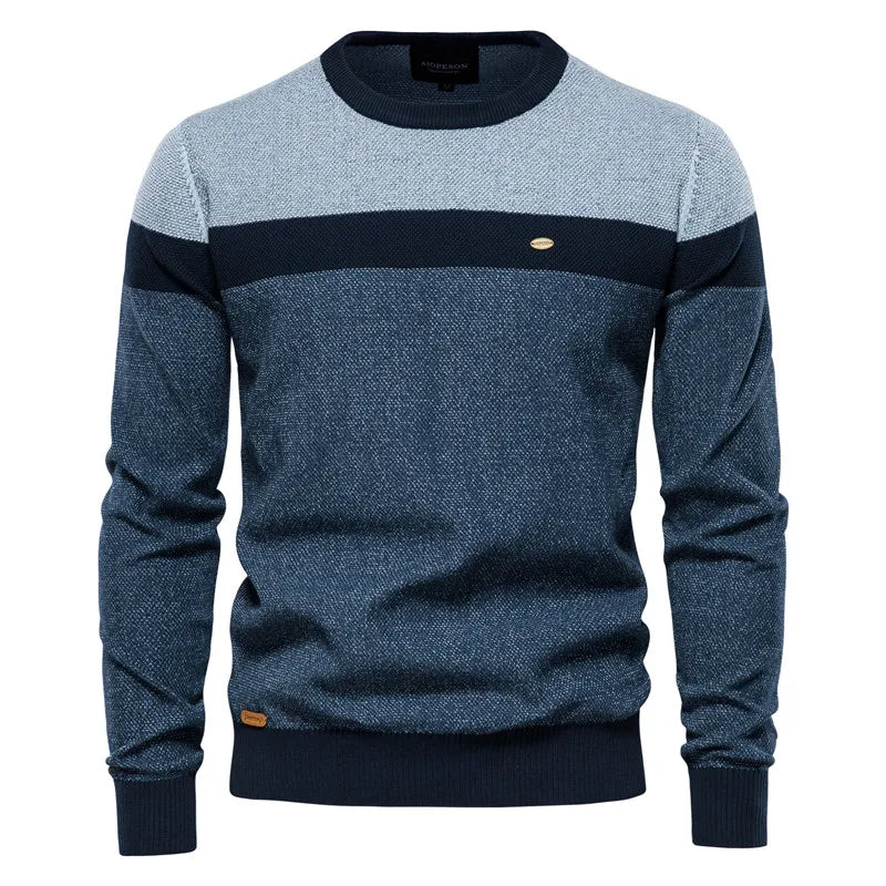 Etienne™ | Moderne Rundhalset Striktrøje