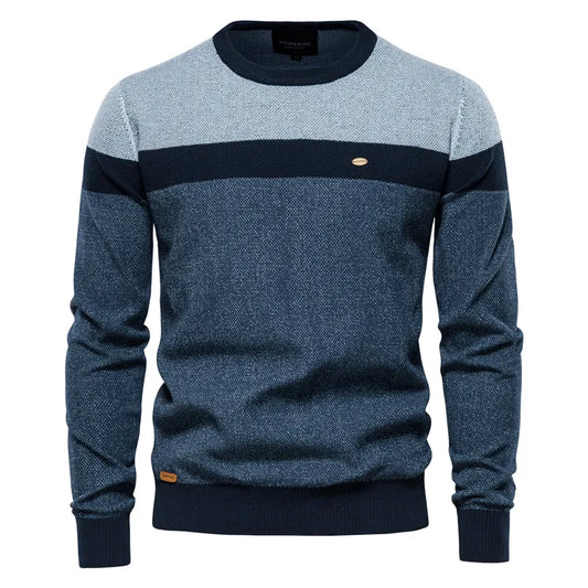 Etienne™ | Moderne Rundhalset Striktrøje