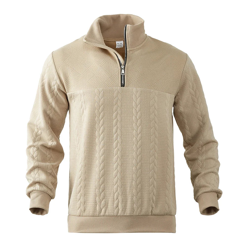 Henry™ | Premium Sweatshirt Med Kvart Lynlås