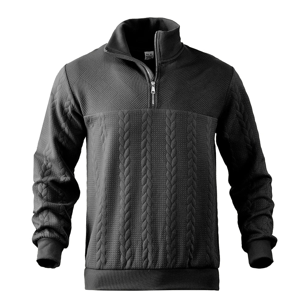 Henry™ | Premium Sweatshirt Med Kvart Lynlås