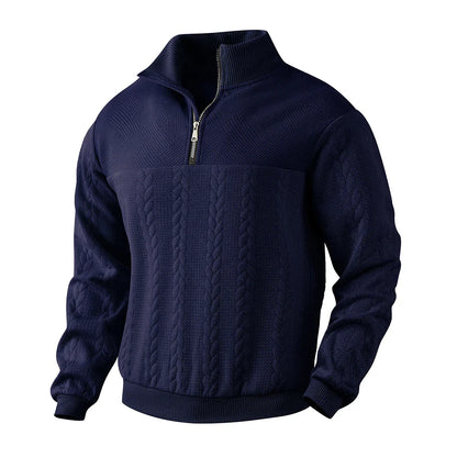 Henry™ | Premium Sweatshirt Med Kvart Lynlås