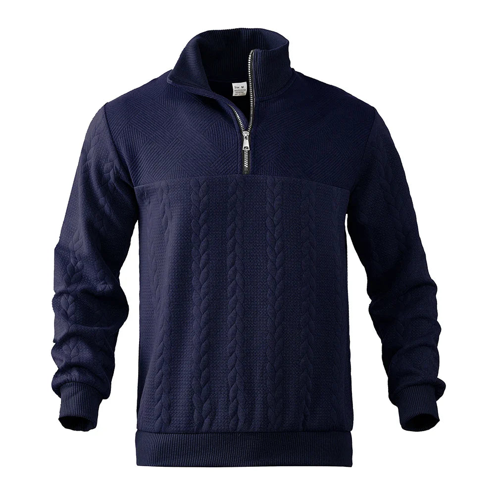 Henry™ | Premium Sweatshirt Med Kvart Lynlås