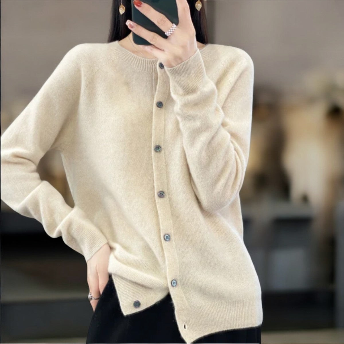 Eliza™ | Luksus Cashmere Cardigan