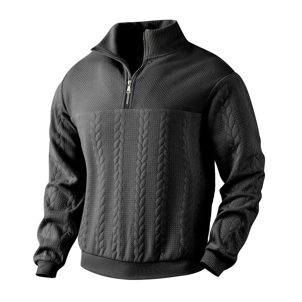 Henry™ | Premium Sweatshirt Med Kvart Lynlås