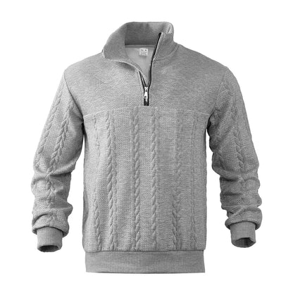 Henry™ | Premium Sweatshirt Med Kvart Lynlås