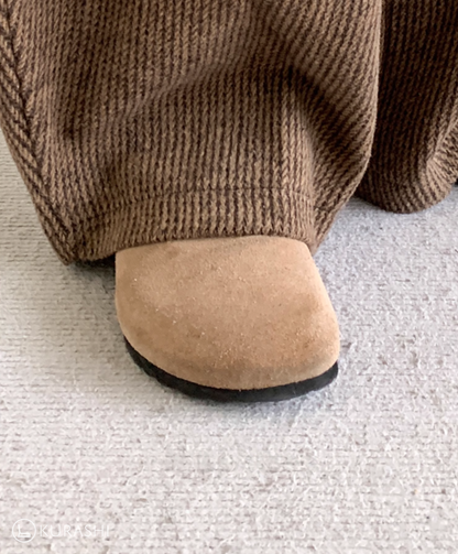 Corduroy™ | Loungebukser Med Ribstrikket Talje