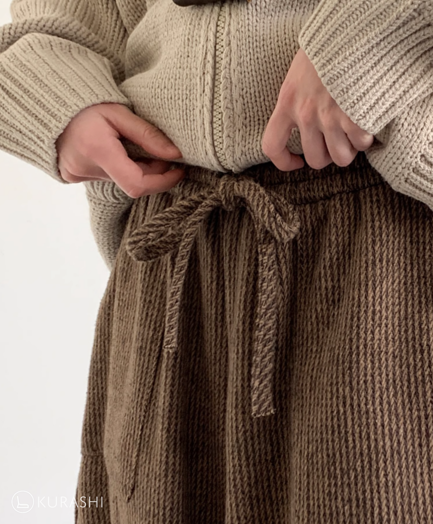 Corduroy™ | Loungebukser Med Ribstrikket Talje