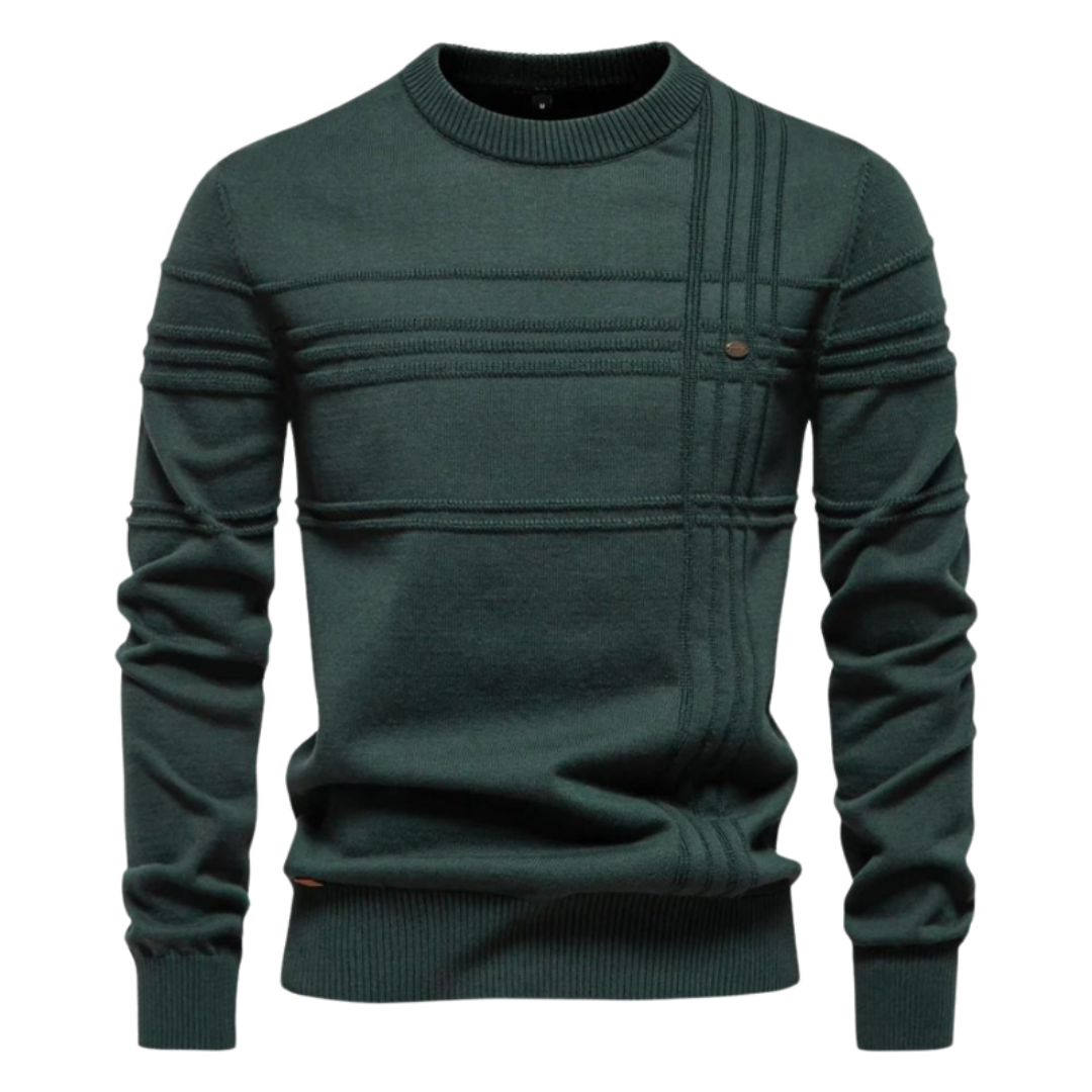 Lucas™ | Elegant Ternet Striktrøje