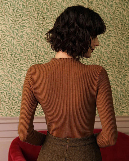 LUMI™ |  Ribstrikket T-shirt Med Høj Hals